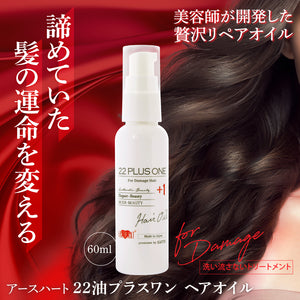 美容室専売品】EARTHEART 22油プラス1 ヘアオイル60ml / 洗い流さないトリートメント – hairmake-earth